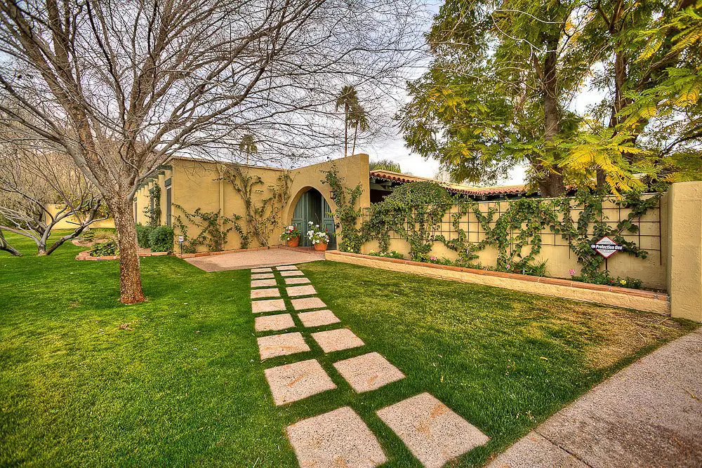 view from the driveway