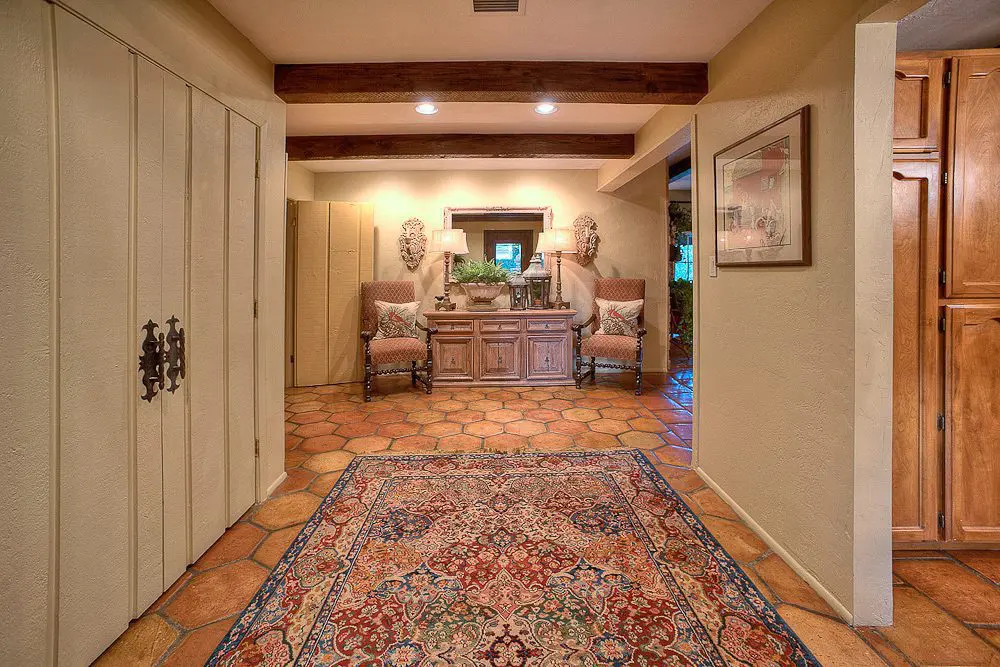 view when entering through the front door