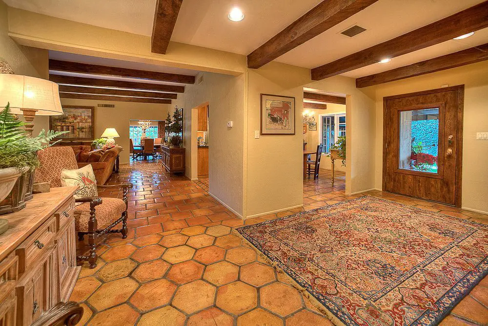 view to the kitchen and living room