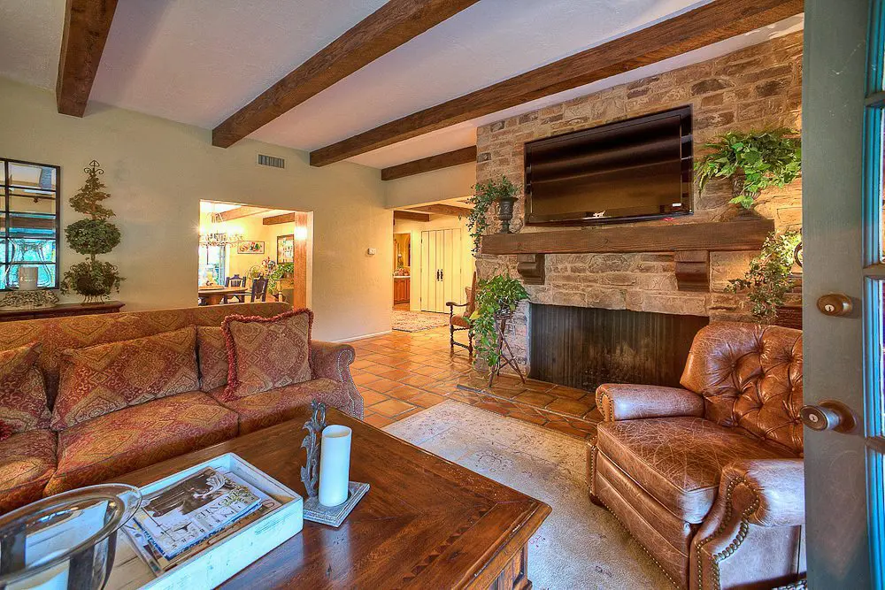 living room fireplace