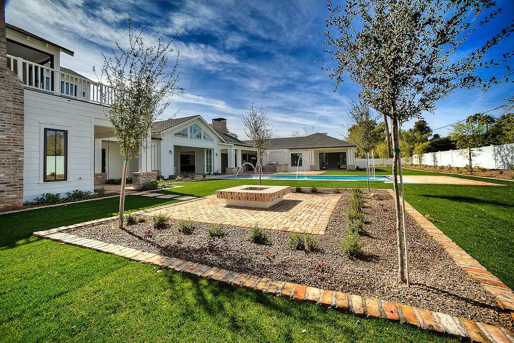 backyard gas firepit