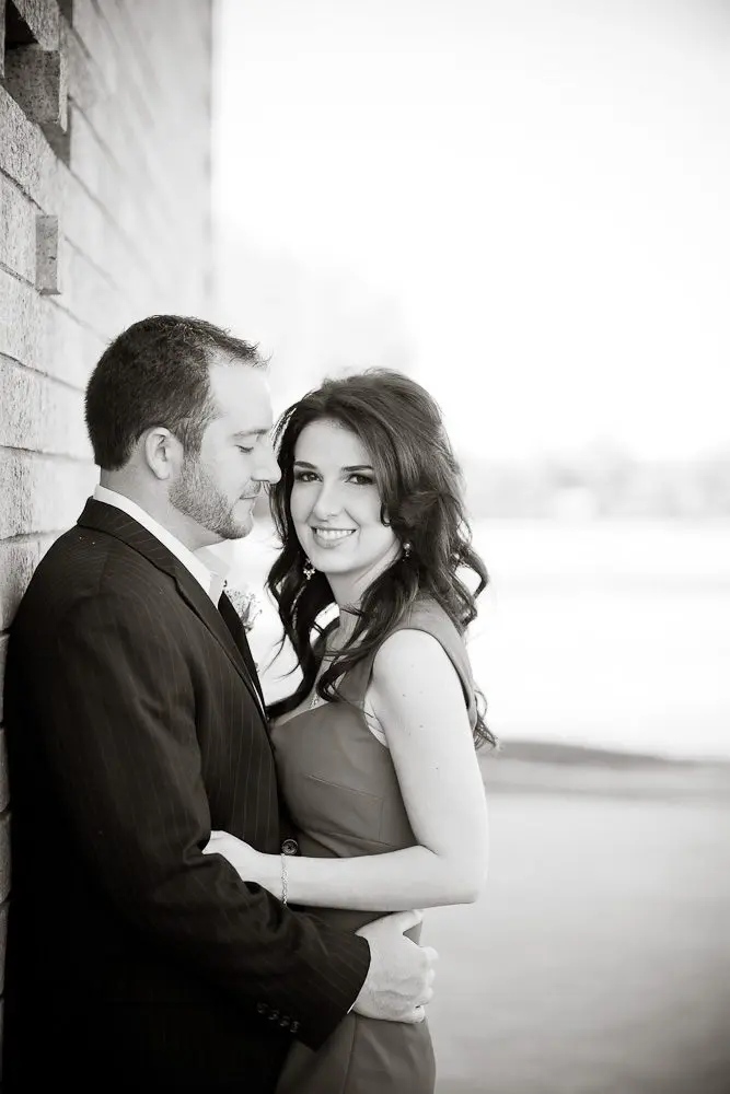 cool black and white wedding photography