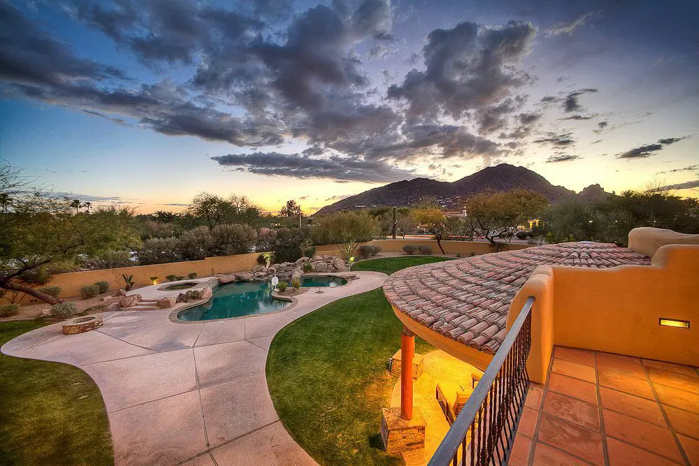 view from the upstairs patio