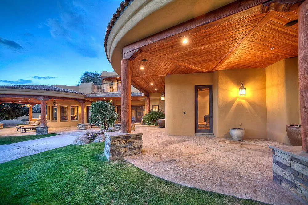 patio off of the master bedroom