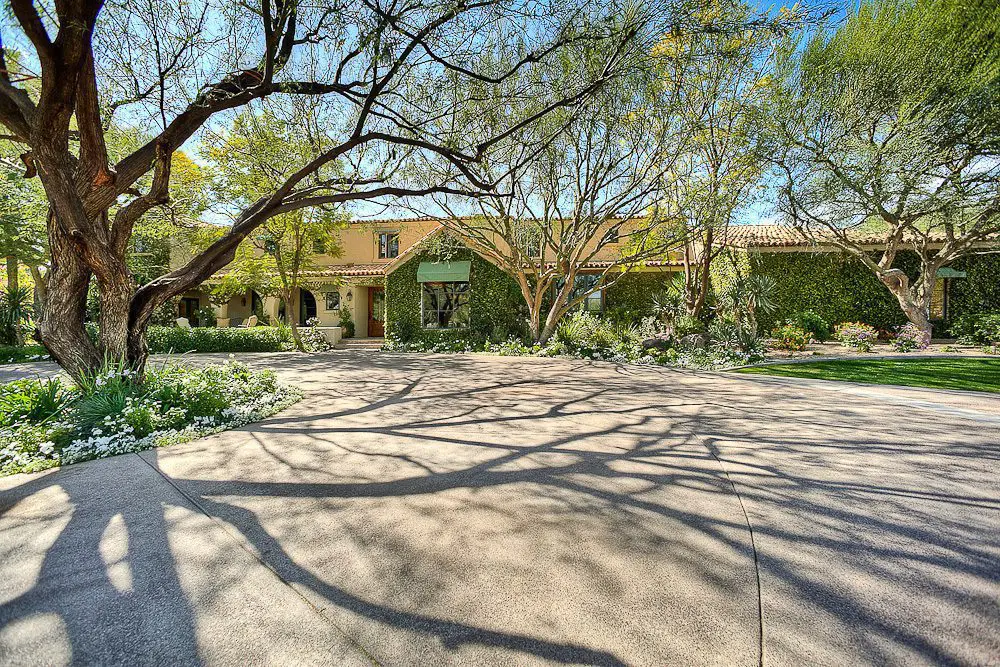 view from the driveway