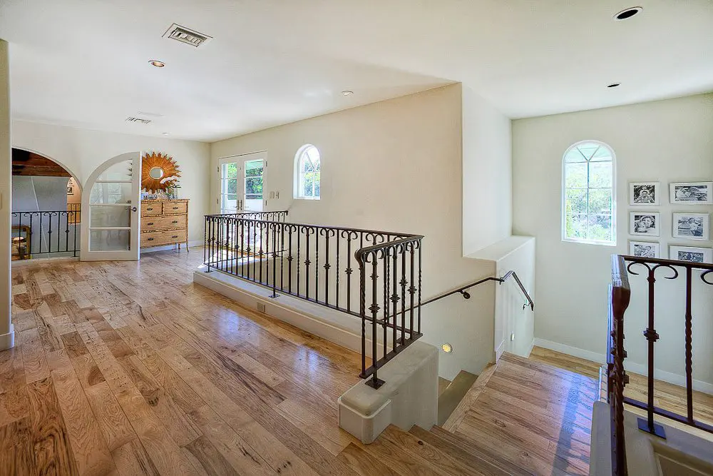 hallway when exiting the master bedroom