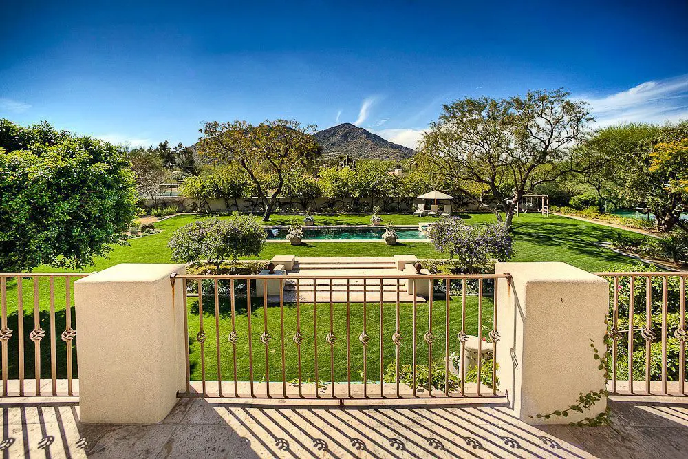 view from the master bedroom balcony