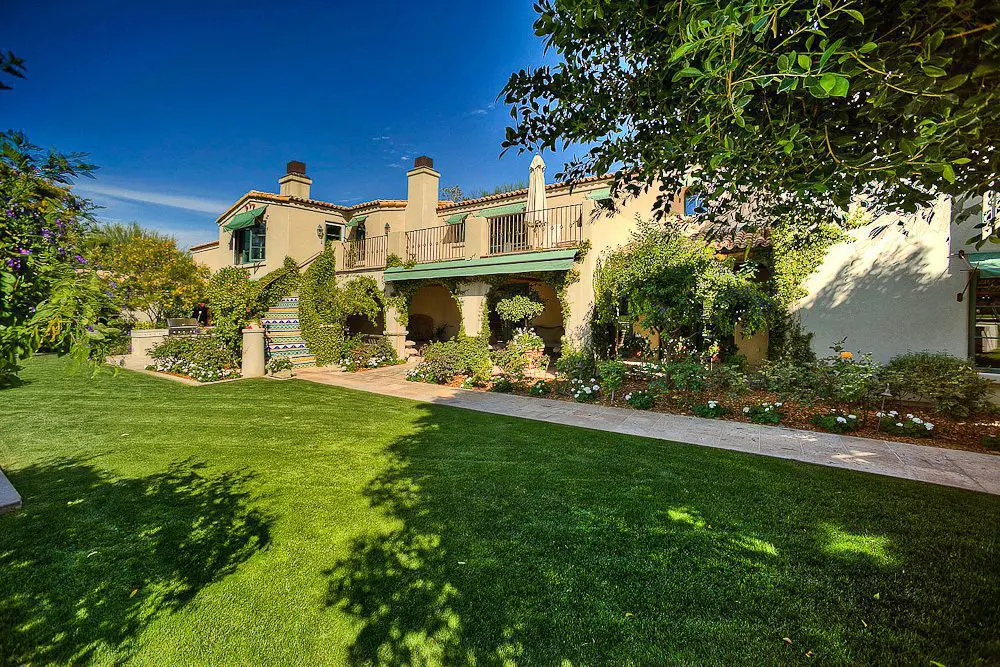 back view of the house