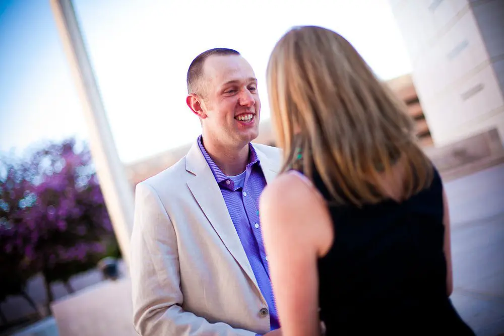 fiance smiling