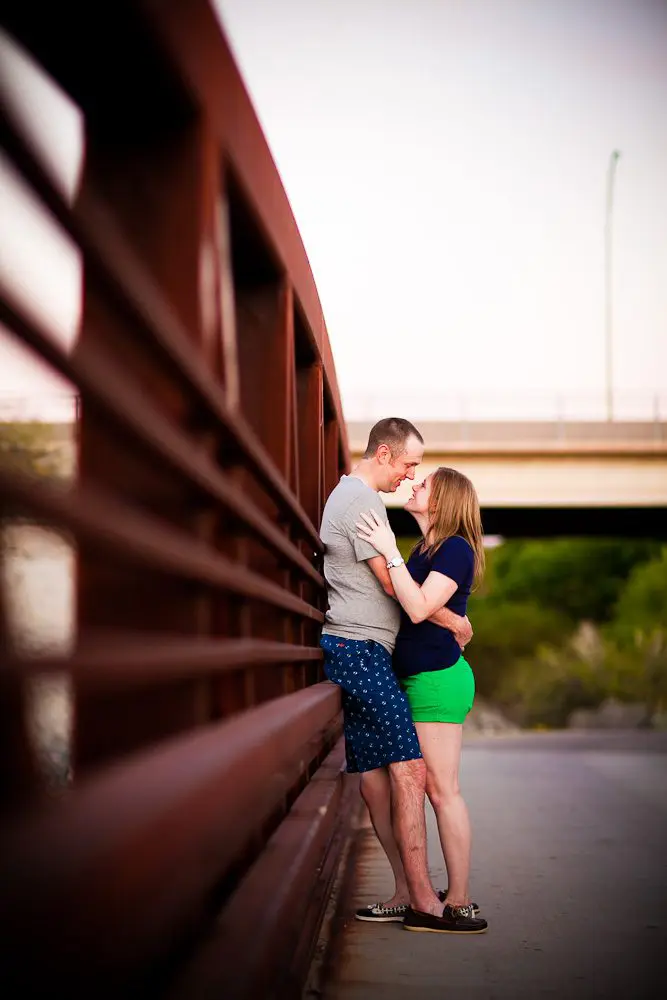 on the bridge