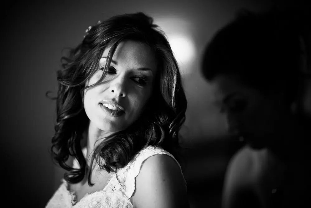 Bride to be getting ready