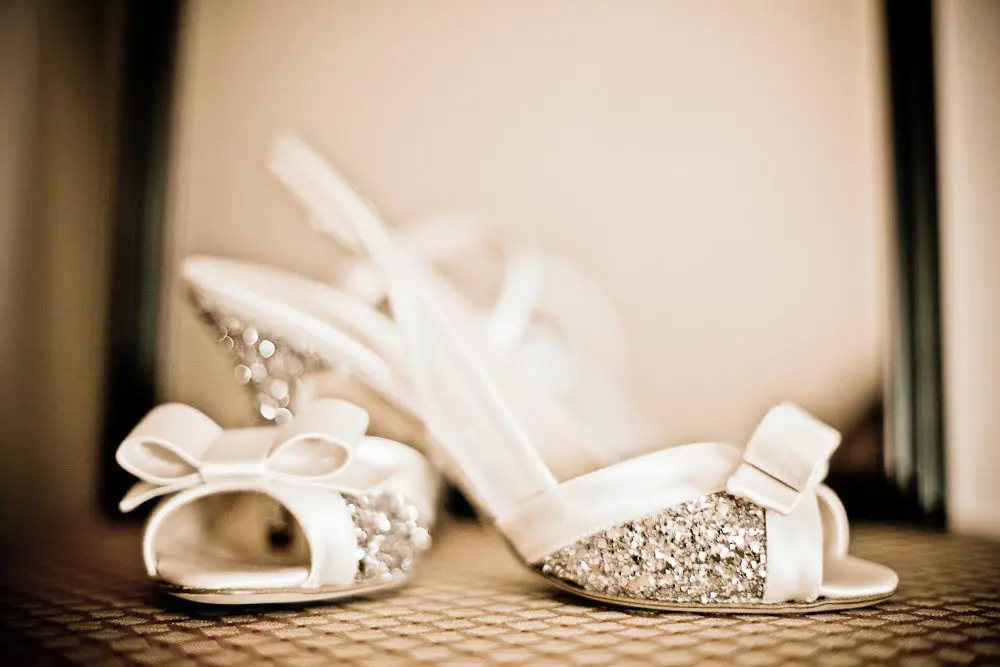 the bride's shoes