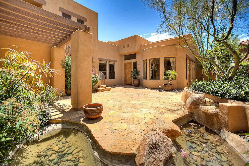 front courtyard
