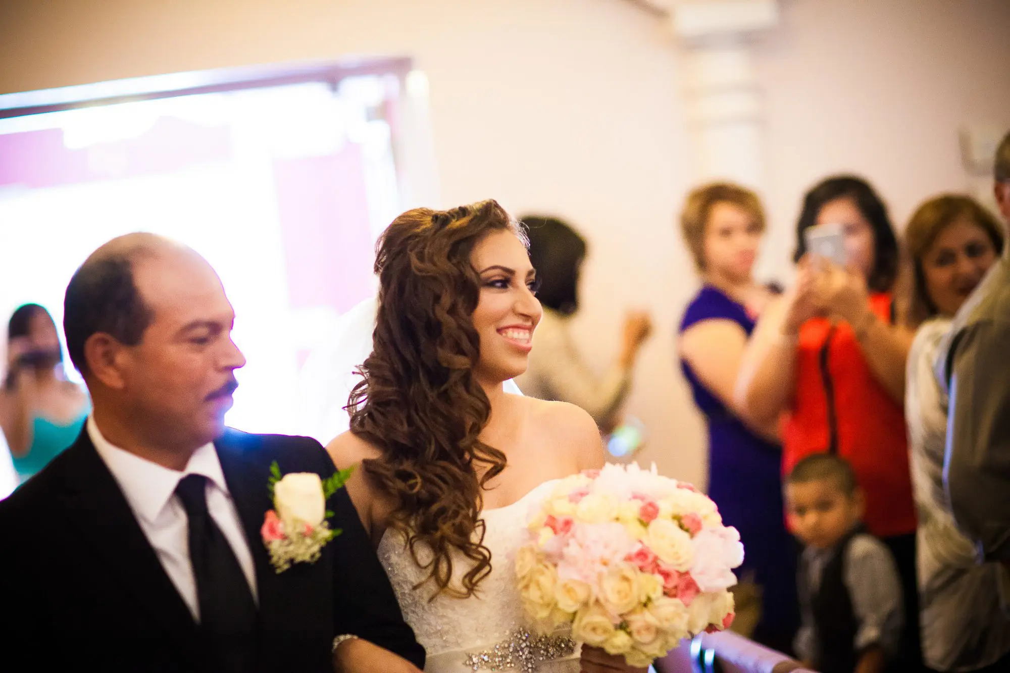 bride down the aisle
