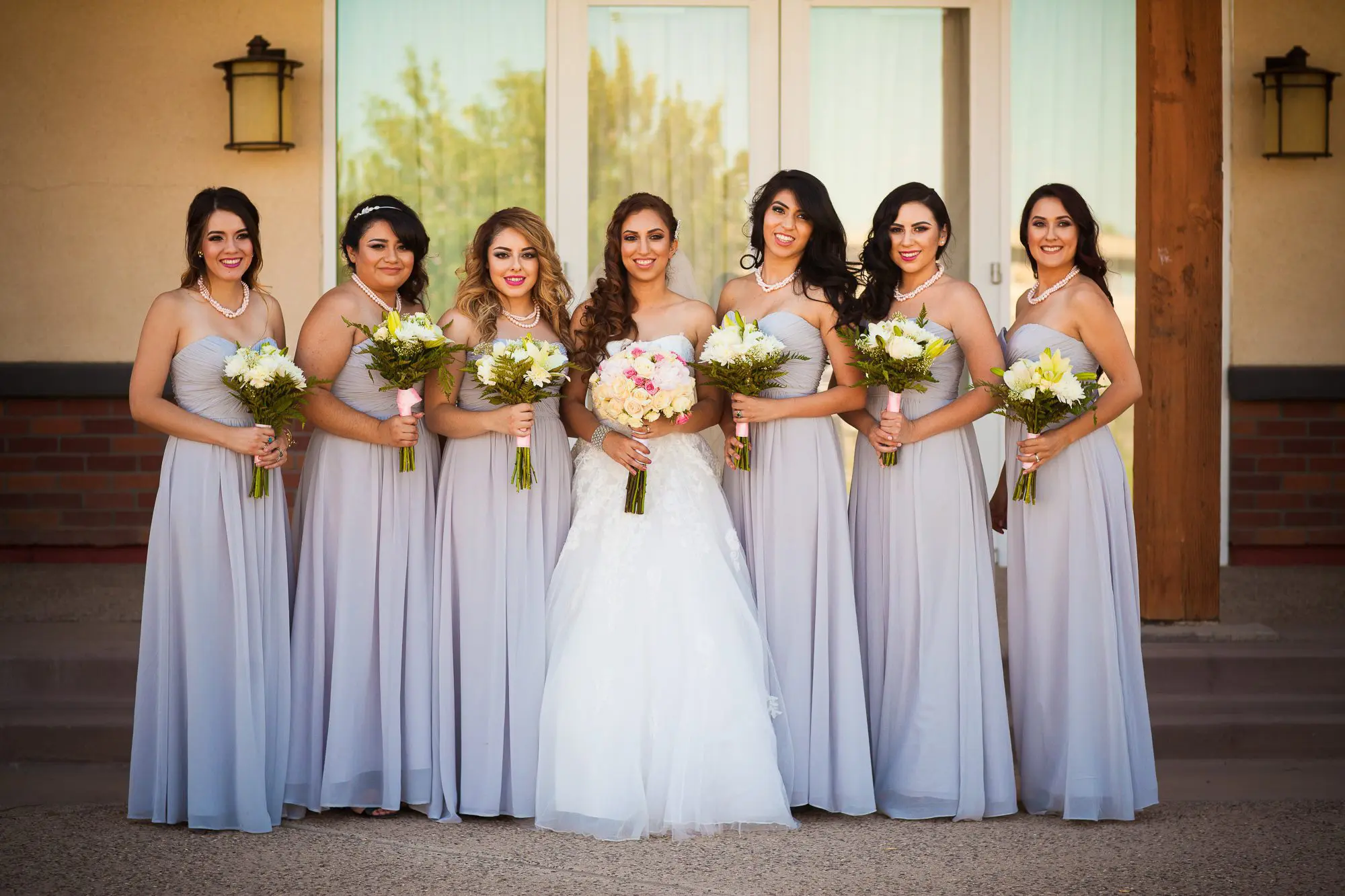 bride and bridesmaids