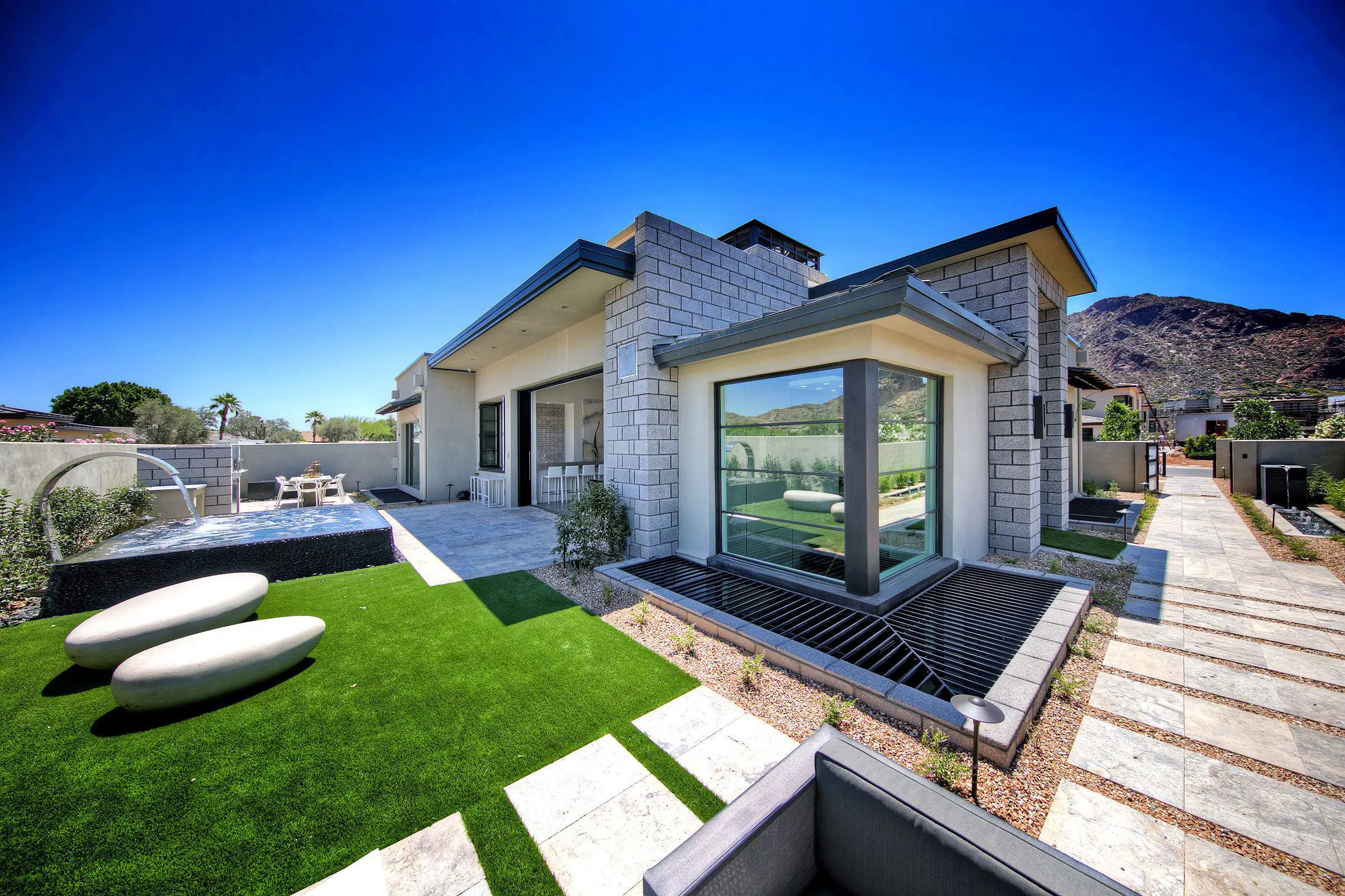 Backyard and side view