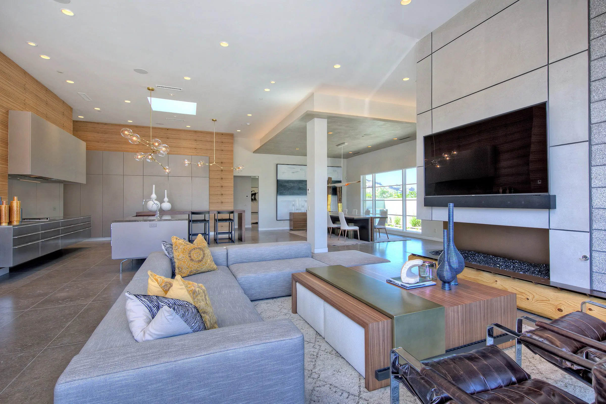 tv room to kitchen