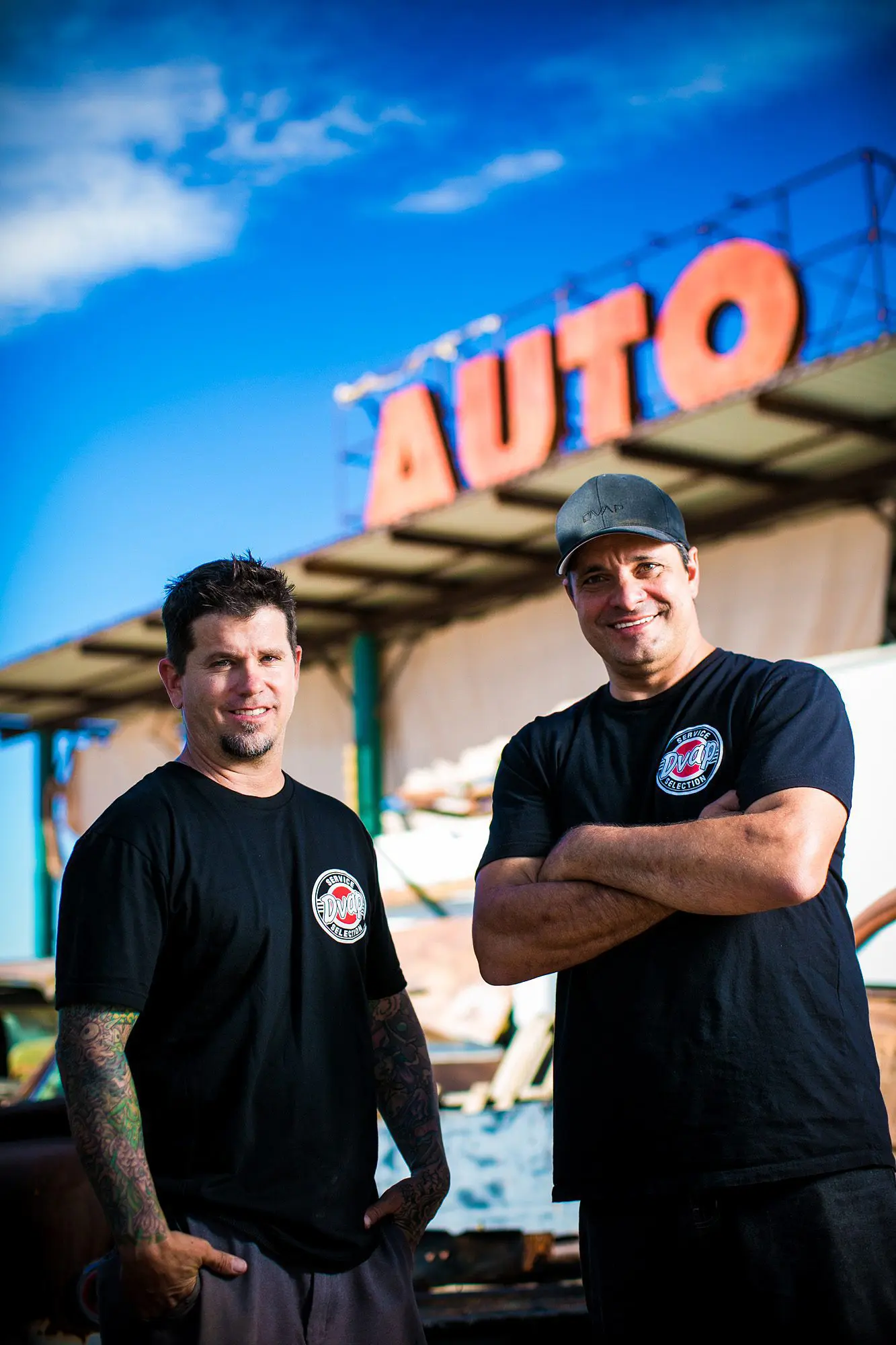 Phoenix commercial photography — Desert Valley Auto Parts business owners portrait