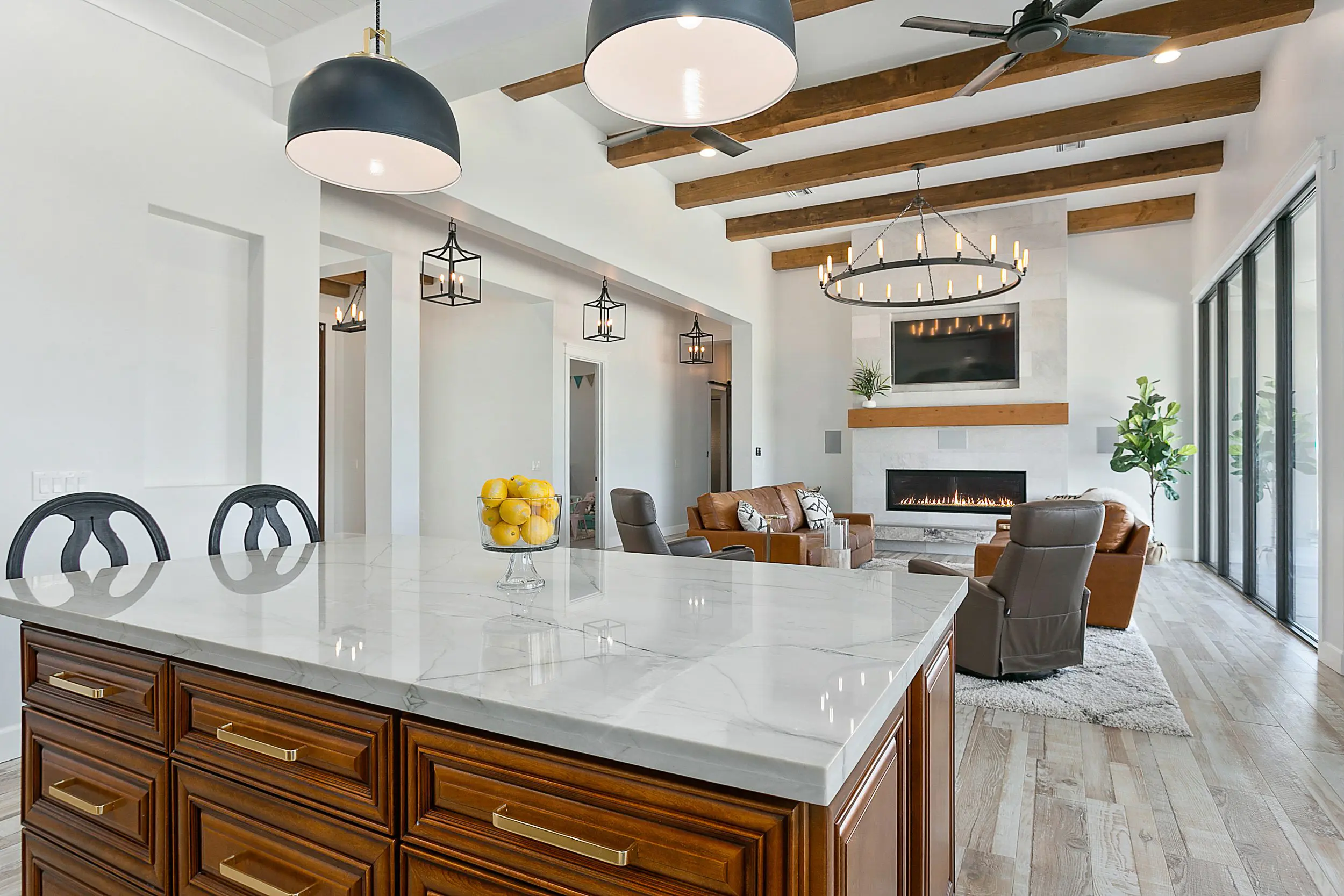 kitchen to tv room