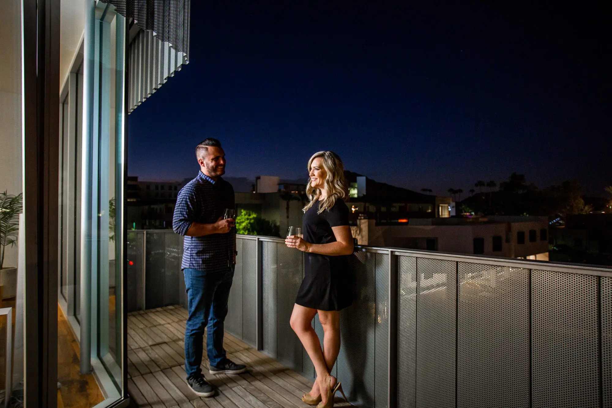 patio at night