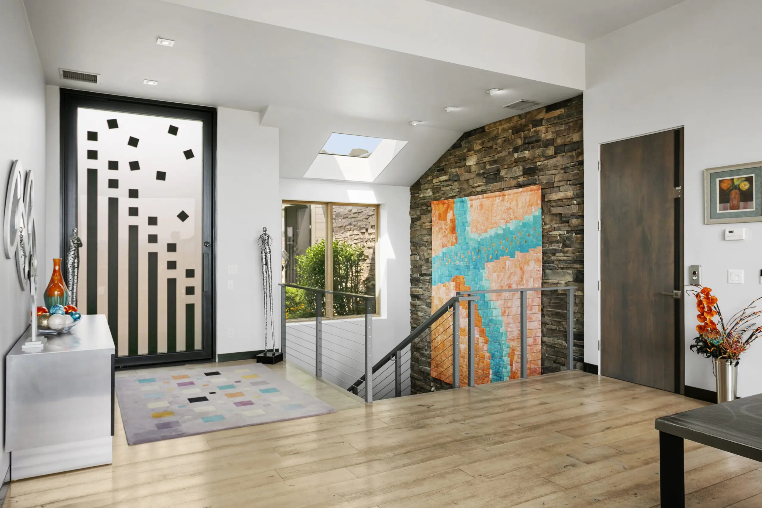 Luxury home elevator and entry detail in Payson Arizona real estate