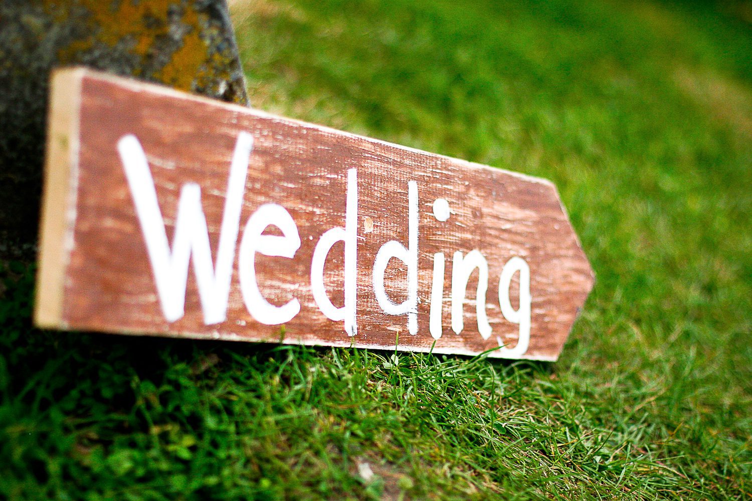 Welcome sign for a wedding