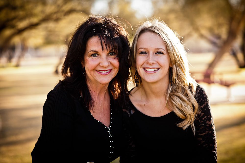 mother and daughter portrait on location in phoenix, arizona