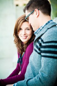 intimate engagement session