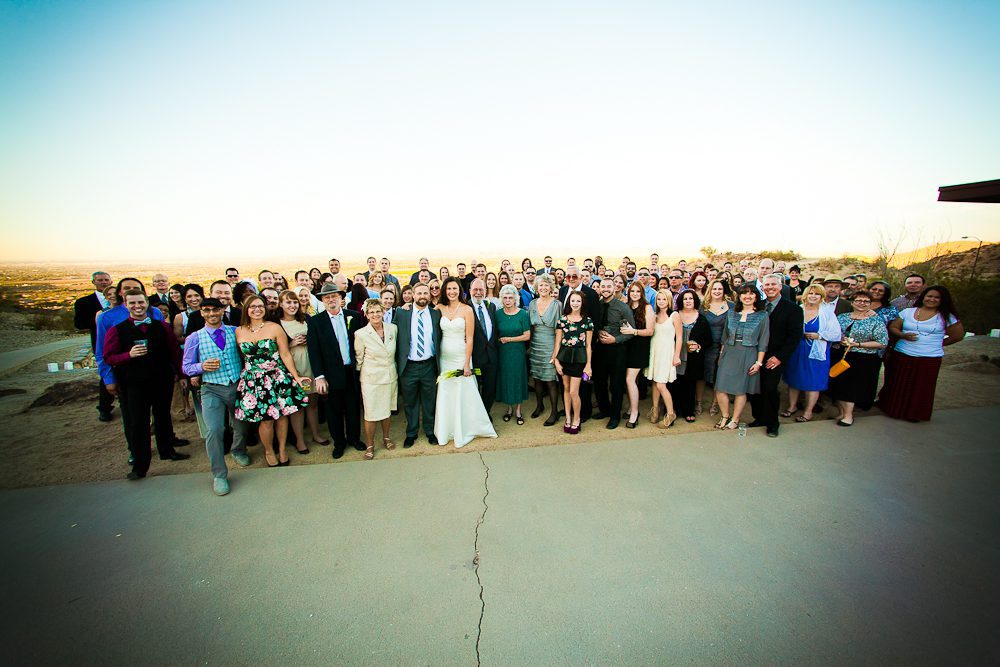 a shot of the entire wedding