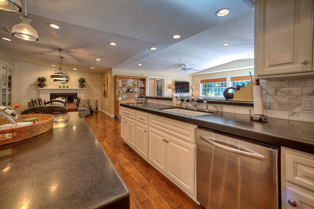 remodeled kitchen with nice appliances