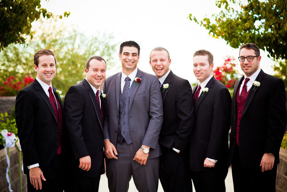 the groom and groomsmen