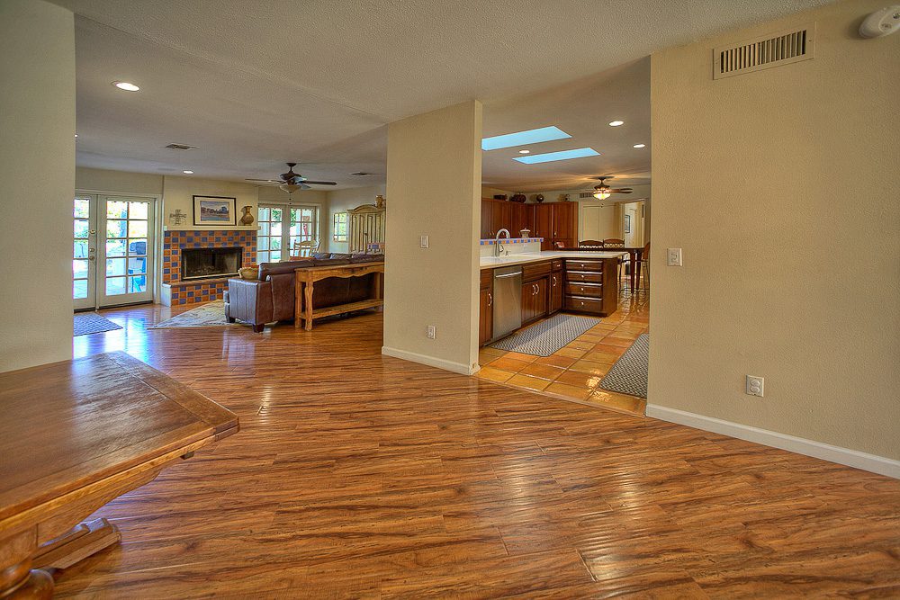 kitchen to family room